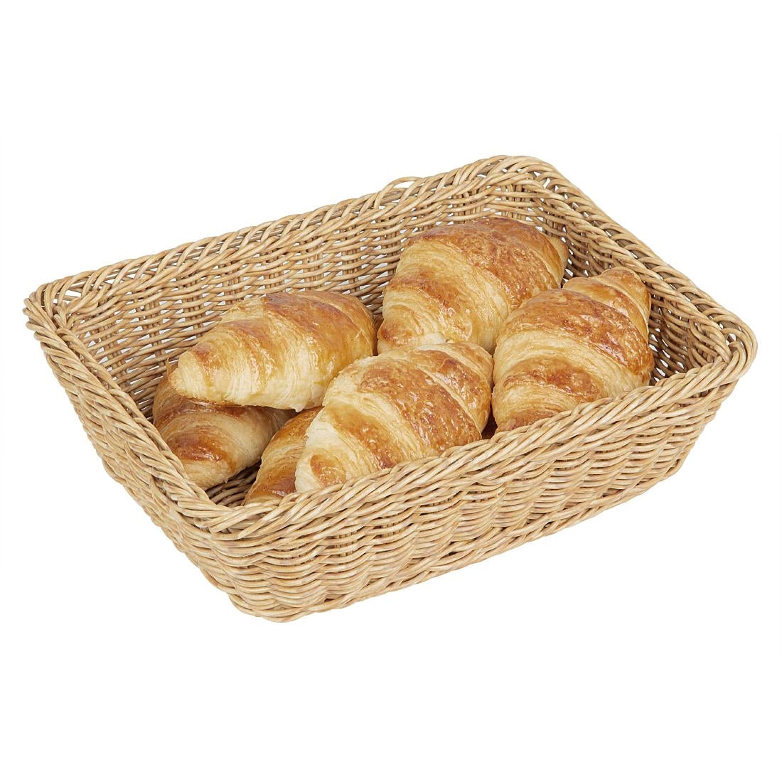 JA353 Olympia Rectangular Basket Light Polywicker - 300x230x90mm