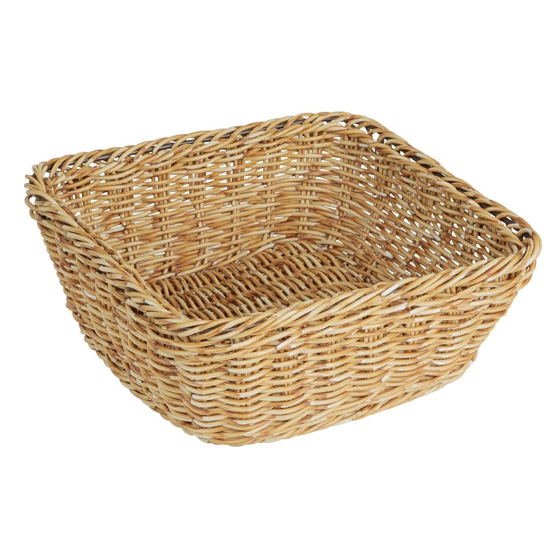 JA354 Olympia Square Basket Light Polywicker - 230x230x90mm