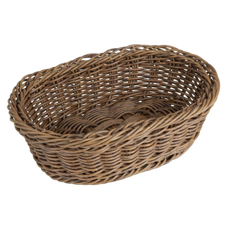 JA359 Olympia Oval Basket Dark Polywicker - 240x170x70mm