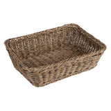 JA360 Olympia Rectangular Basket Dark Polywicker - 300x230x90mm