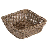 JA361 Olympia Square Basket Dark Polywicker - 230x230x90mm