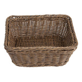 JA361 Olympia Square Basket Dark Polywicker - 230x230x90mm