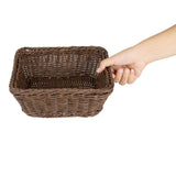 JA361 Olympia Square Basket Dark Polywicker - 230x230x90mm