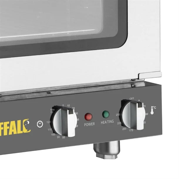 JA371 Buffalo Bakery Convection Oven with Steam 66Ltr 2.8kW. Fits 4x 2/3GN or 4x 460x330mm bakery trays