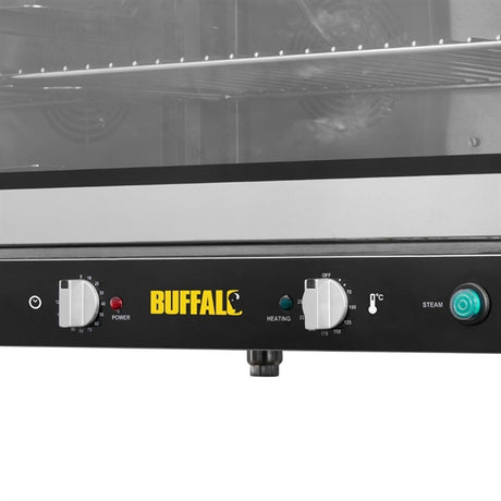 JA399 Buffalo Bakery Convection Oven with Steam 100Ltr Single Phase Single phase 4.6kW. Fits 4x 1/1GN or 4x 600x400 bakery trays
