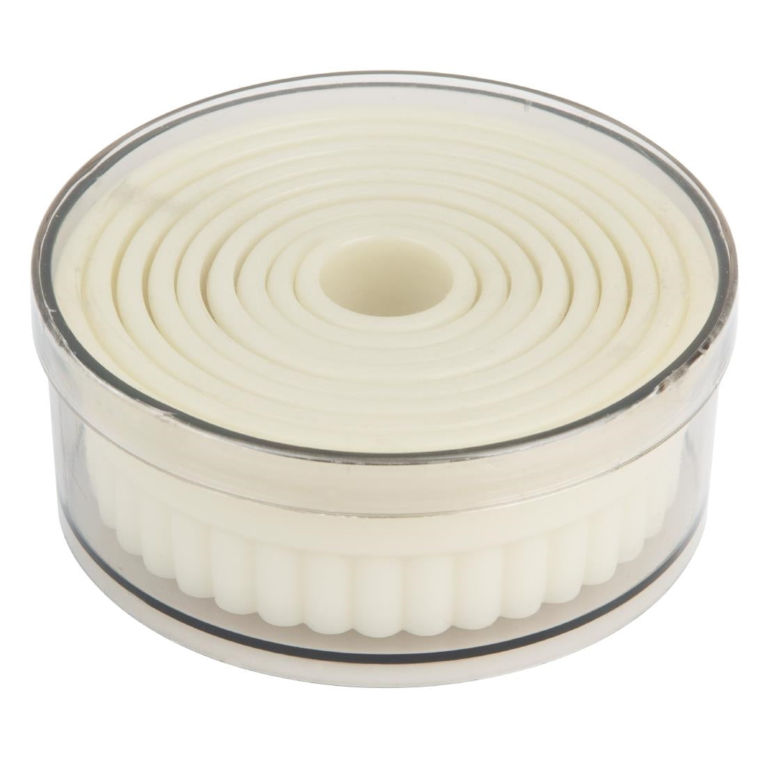 JA523 Vogue Serrated Round Pastry Cutters Nylon (Pack 9)