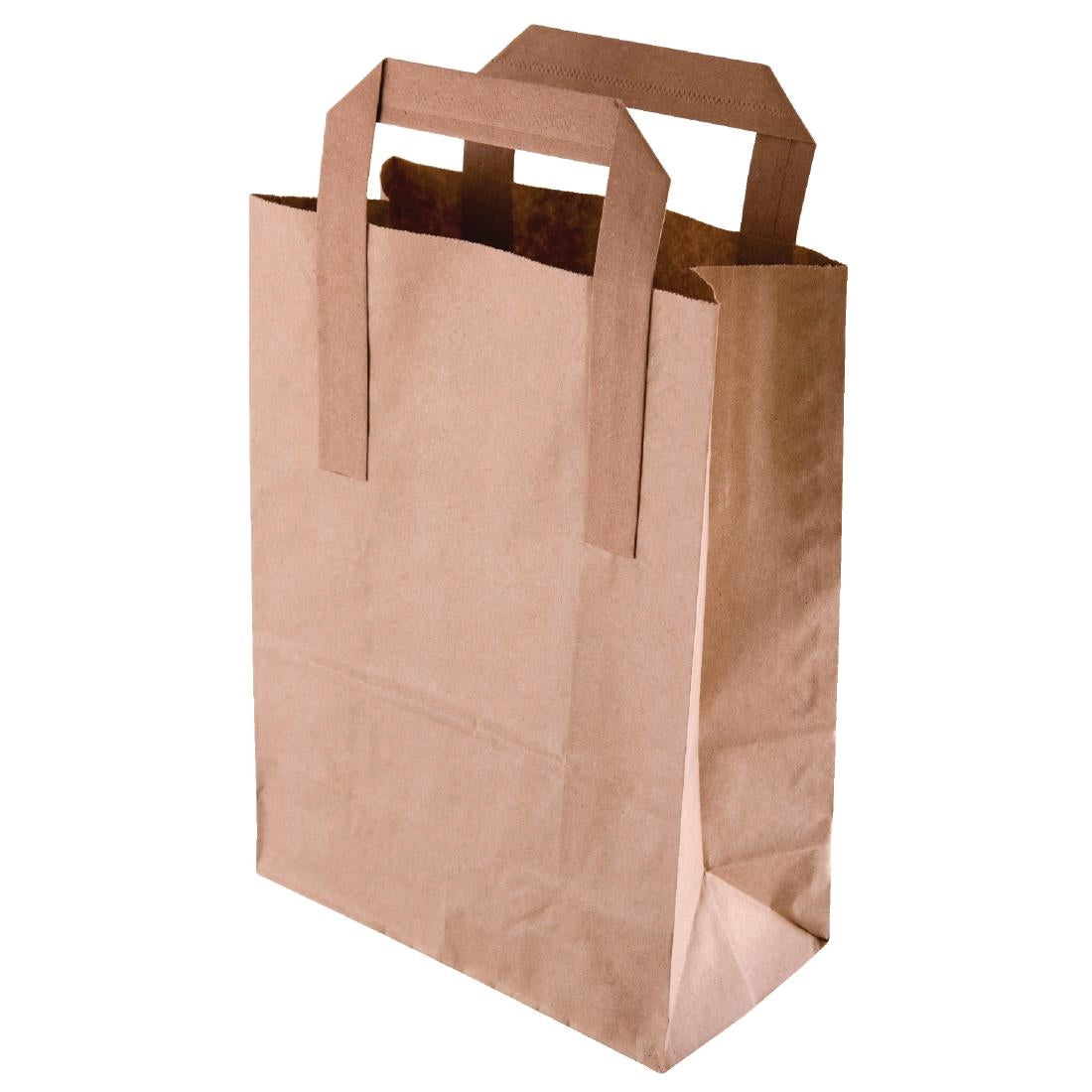 JA529 Fiesta Recyclable Flat Handle Bag Brown – Large (Pack 250)