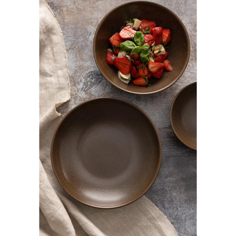 JA550 Olympia Ember Mahogany Coupe Plate - 275mm 11" (Box 4)