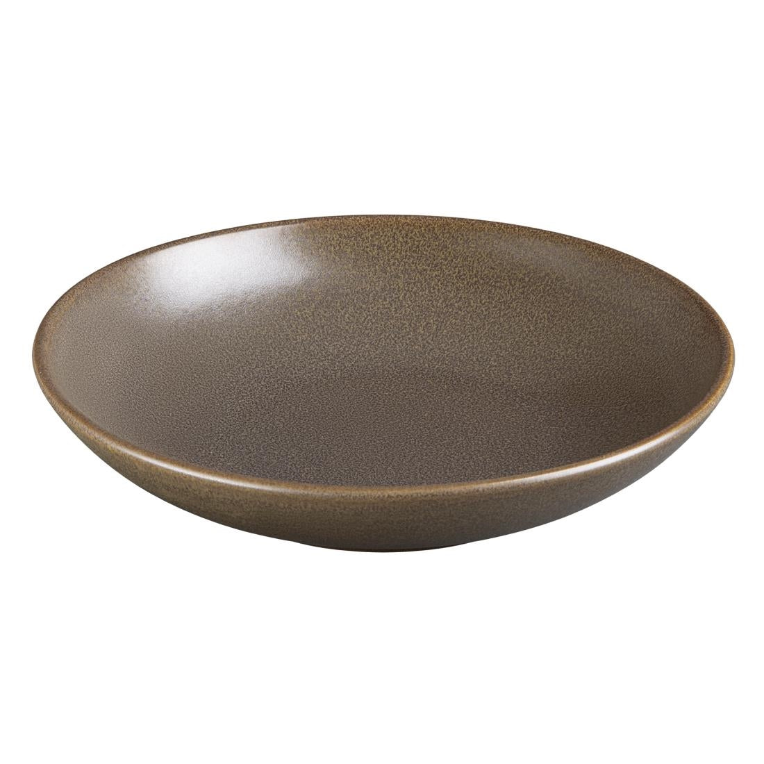 JA554 Olympia Ember Mahogany Low Coupe Bowl - 230x47mm 9" (Box 4)