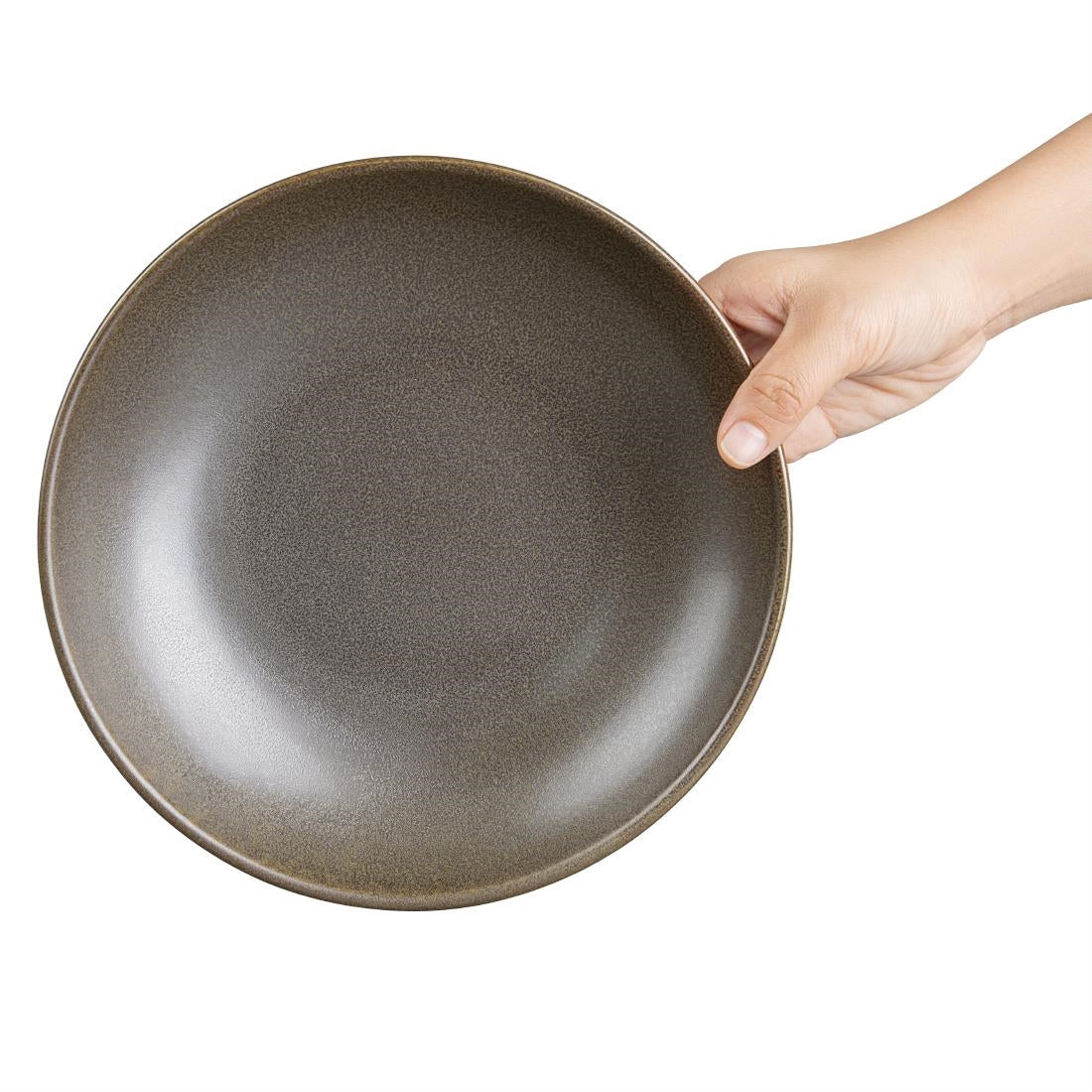 JA554 Olympia Ember Mahogany Low Coupe Bowl - 230x47mm 9" (Box 4)