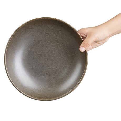 JA554 Olympia Ember Mahogany Low Coupe Bowl - 230x47mm 9" (Box 4)