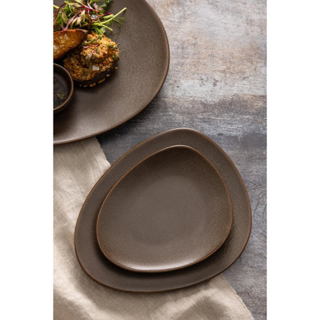 JA556 Olympia Ember Mahogany Triangle Plate - 308x255mm 12" (Box 4)