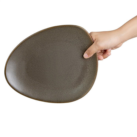 JA558 Olympia Ember Mahogany Triangle Plate - 250x207mm 10" (Box 6)