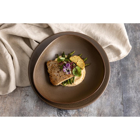 JA560 Olympia Ember Mahogany Triangle Bowl - 245x220mm 9 1/2" (Box 4)