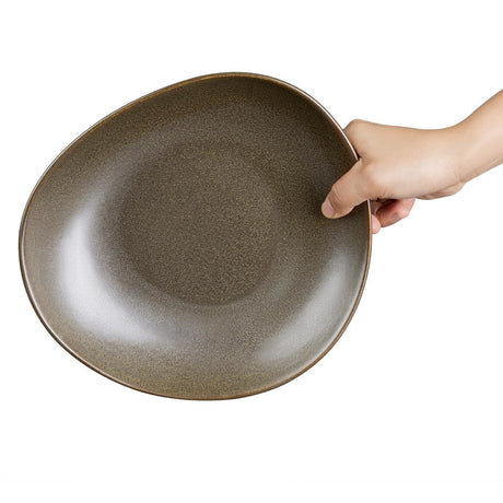 JA560 Olympia Ember Mahogany Triangle Bowl - 245x220mm 9 1/2" (Box 4)