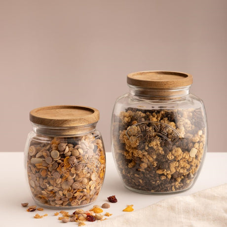 JA603 - Kilner Universal Jar with Acacia Wooden Lid 850ml