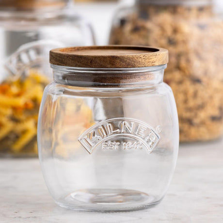JA603 - Kilner Universal Jar with Acacia Wooden Lid 850ml
