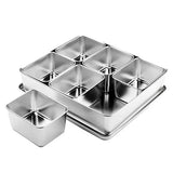 JA632 Clover Japanese Yakumi Pan Condiment Holder with 6 Large Inserts