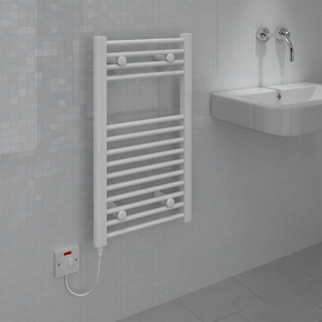 JA696 Kudox White Electric Towel Rail - 150W