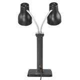 JA868 Double Food Warmer Heating Lamp – Matt Black