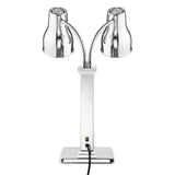 JA869 Double Food Warmer Heating Lamp – Stainless Steel