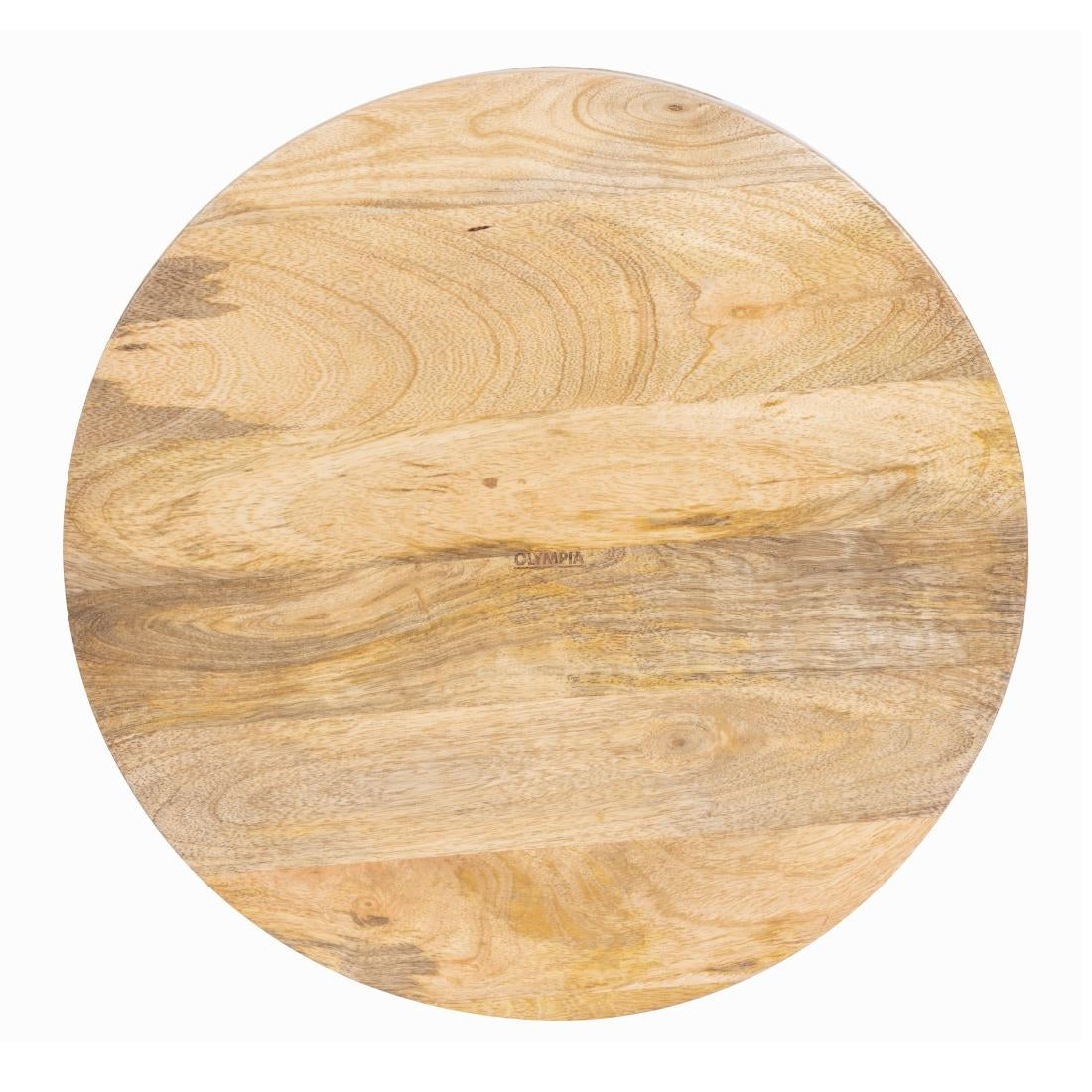 JA886 Olympia Mango Wood Round Deep Sided Tray - 400x50mm