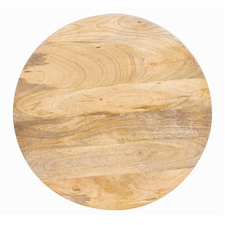 JA886 Olympia Mango Wood Round Deep Sided Tray - 400x50mm