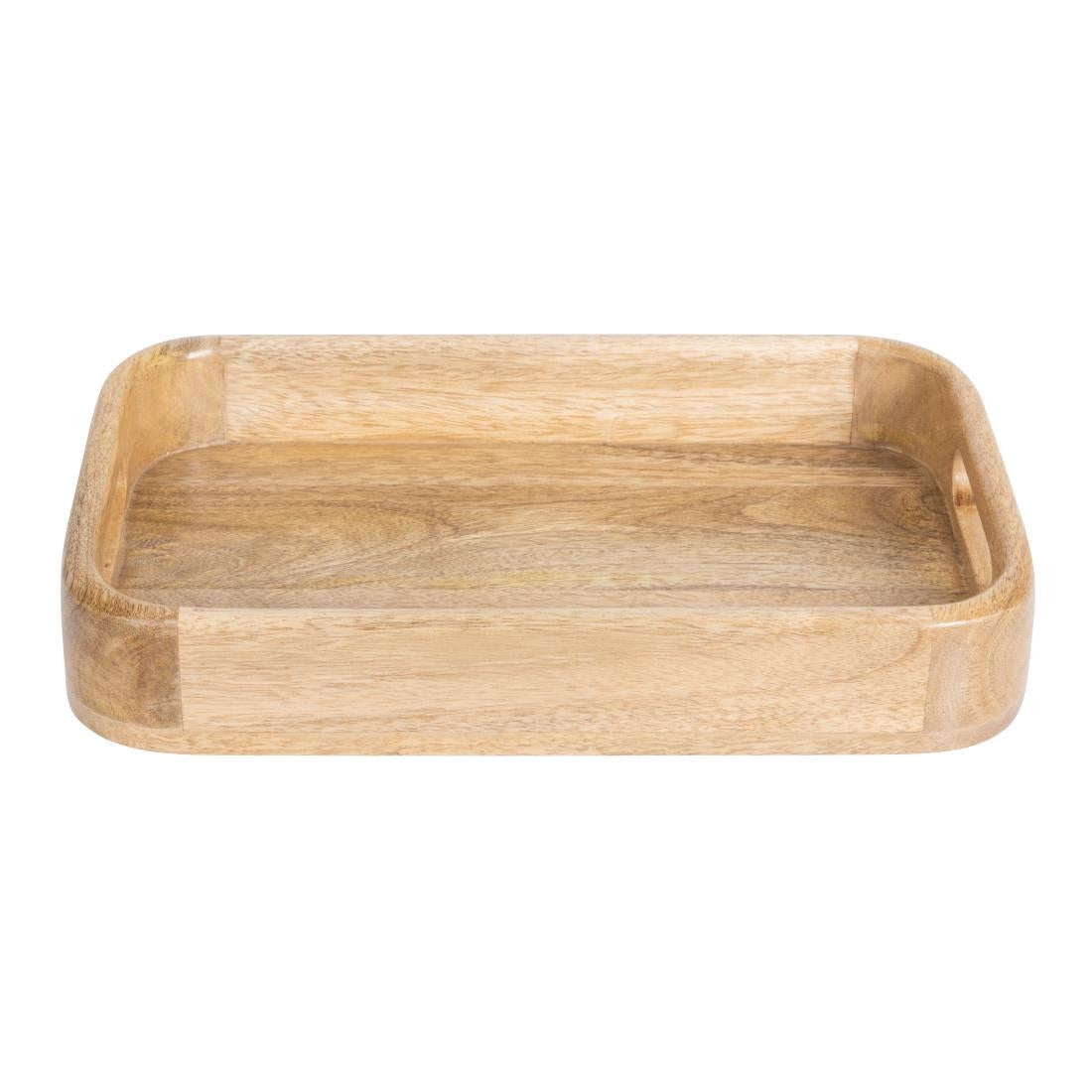 JA887 Olympia Mango Wood Rectangular Deep Sided Tray - 300x190x50mm