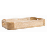 JA887 Olympia Mango Wood Rectangular Deep Sided Tray - 300x190x50mm