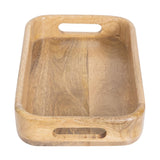 JA887 Olympia Mango Wood Rectangular Deep Sided Tray - 300x190x50mm