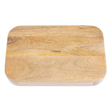 JA887 Olympia Mango Wood Rectangular Deep Sided Tray - 300x190x50mm