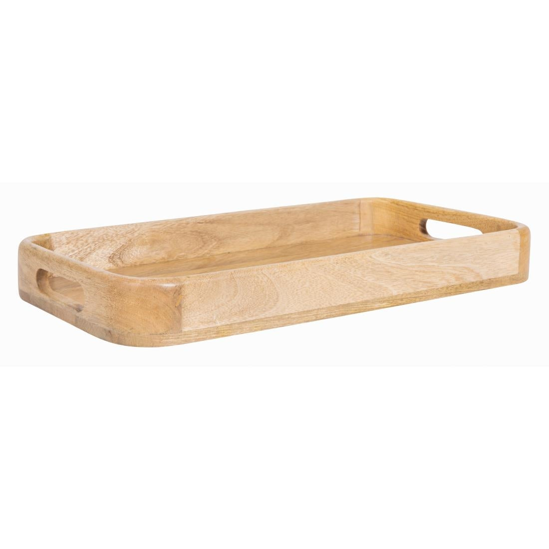JA888 Olympia Mango Wood Rectangular Deep Sided Tray - 430x230x50mm