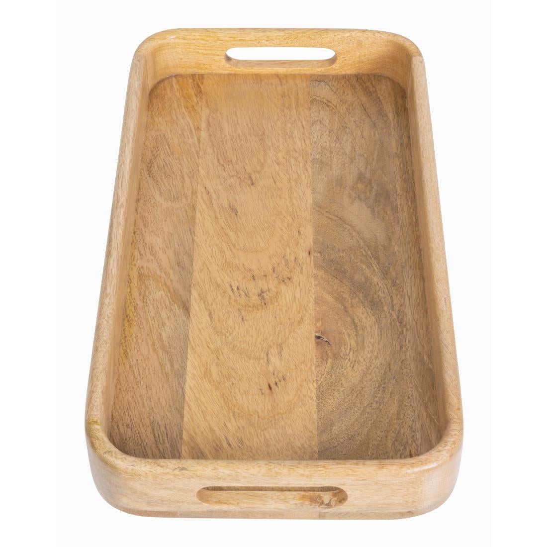JA888 Olympia Mango Wood Rectangular Deep Sided Tray - 430x230x50mm