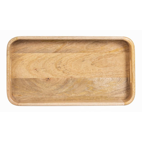 JA888 Olympia Mango Wood Rectangular Deep Sided Tray - 430x230x50mm