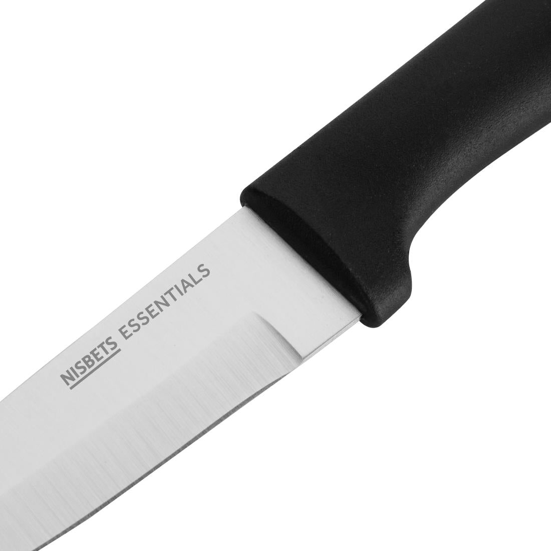 JA907 Nisbets Essentials Black Paring Knife 3 1/2 inch
