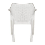 JA913 Bolero Elements Polypropylene Arm Chair Snow (Set 4)
