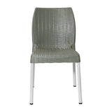 JA915 Bolero Elements Polypropylene Rattan Side Chair Olive Green  (Set 4)