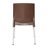 JA919 Bolero Elements Polypropylene Plain Side Chair Dark Brown (Set 4)