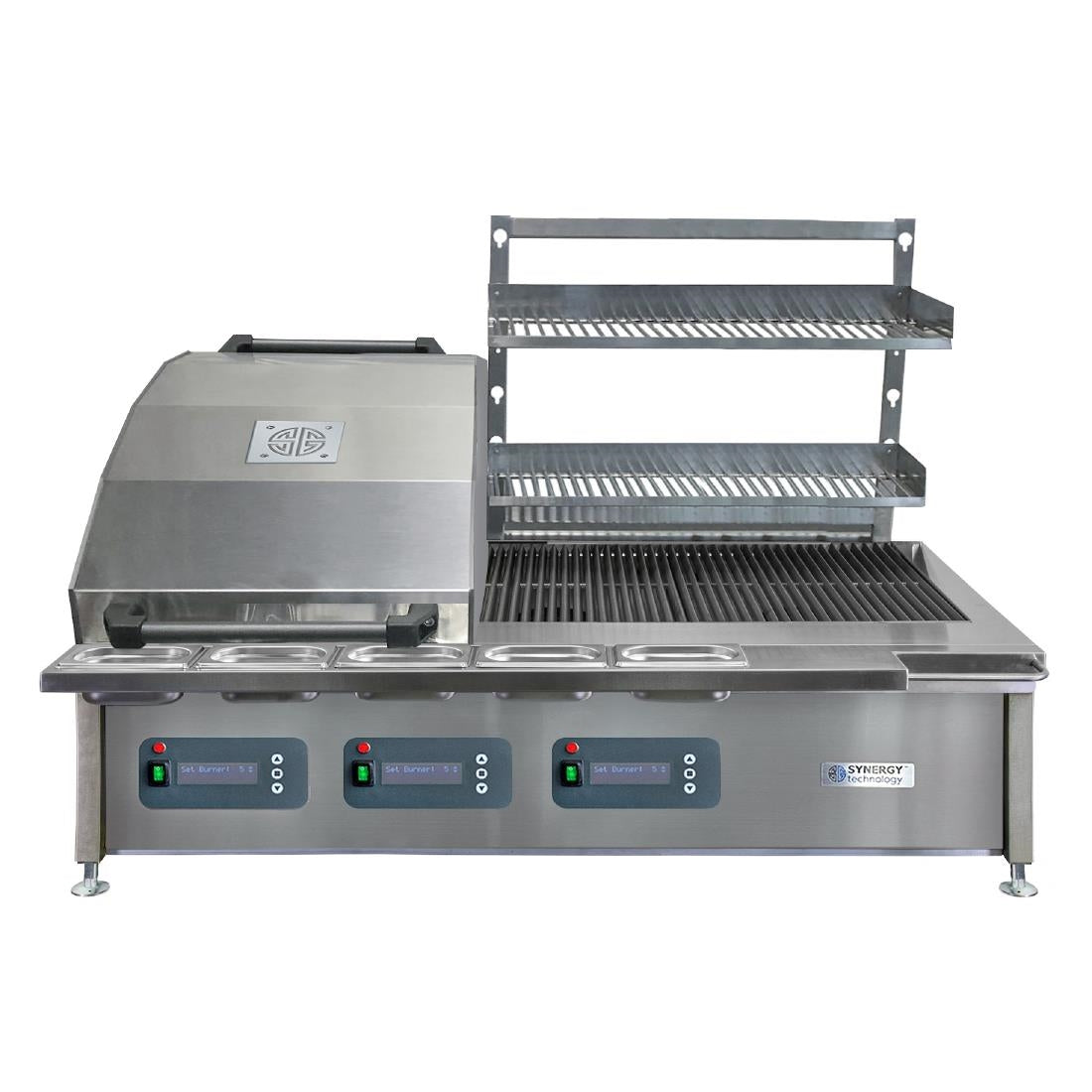 JA965 Synergy CharGo STCGO1300 Chargrill Oven with Lid & Slow Cook Shelf