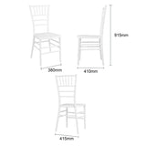 JA998 Bolero Chiavari Chair White (Set 4)