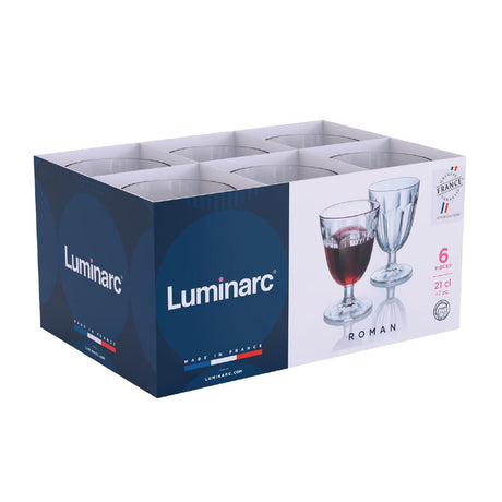 JB078 Luminarc Roman Wine/Cocktail Glasses 210ml (24 Pack)