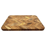 Vogue Chevron Effect Acacia Wood Chopping Board Large 560x405mm
