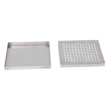 JB126 Olympia Drip Tray Stainless Steel - 150x150mm