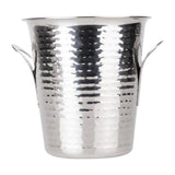 JB127 Olympia Flare Wine Bucket Hammered Stainless Steel