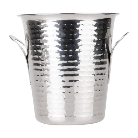 JB127 Olympia Flare Wine Bucket Hammered Stainless Steel