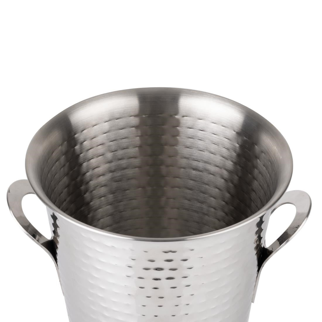 JB127 Olympia Flare Wine Bucket Hammered Stainless Steel