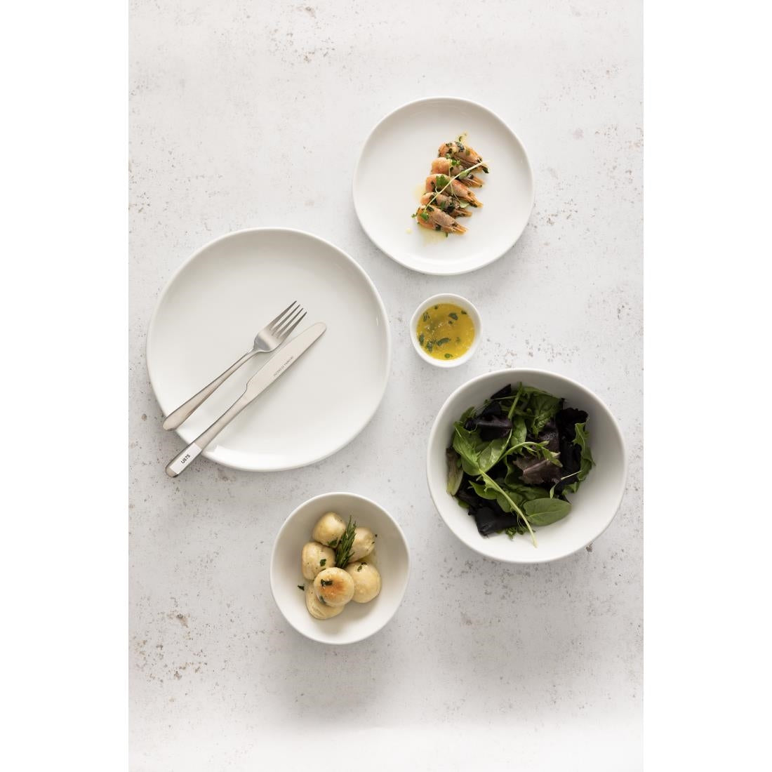 JB177 Olympia Chia White Deep Bowl - 1250ml 42.2fl oz (Box 6)