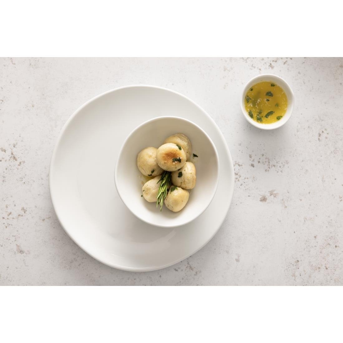 JB179 Olympia Chia White Dipping Dish - 70ml 2.36fl oz (Box 12)