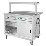 Buffalo Mobile Servery with Solid Heated Top 3x 1/1 GN