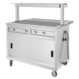 Buffalo Mobile Servery with Solid Heated Top 3x 1/1 GN